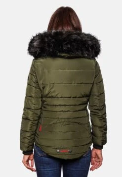 Marikoo Winterjassen Winterjas Lotusblüte Dames Olijfgroen -Marikoo Winkel 651de43b9306bd55fb8c3358f59de3e4