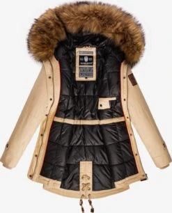 Marikoo Parkas Winterparka La Viva Dames Beige -Marikoo Winkel 66345864c19d1e8feef8e14d1e24c817