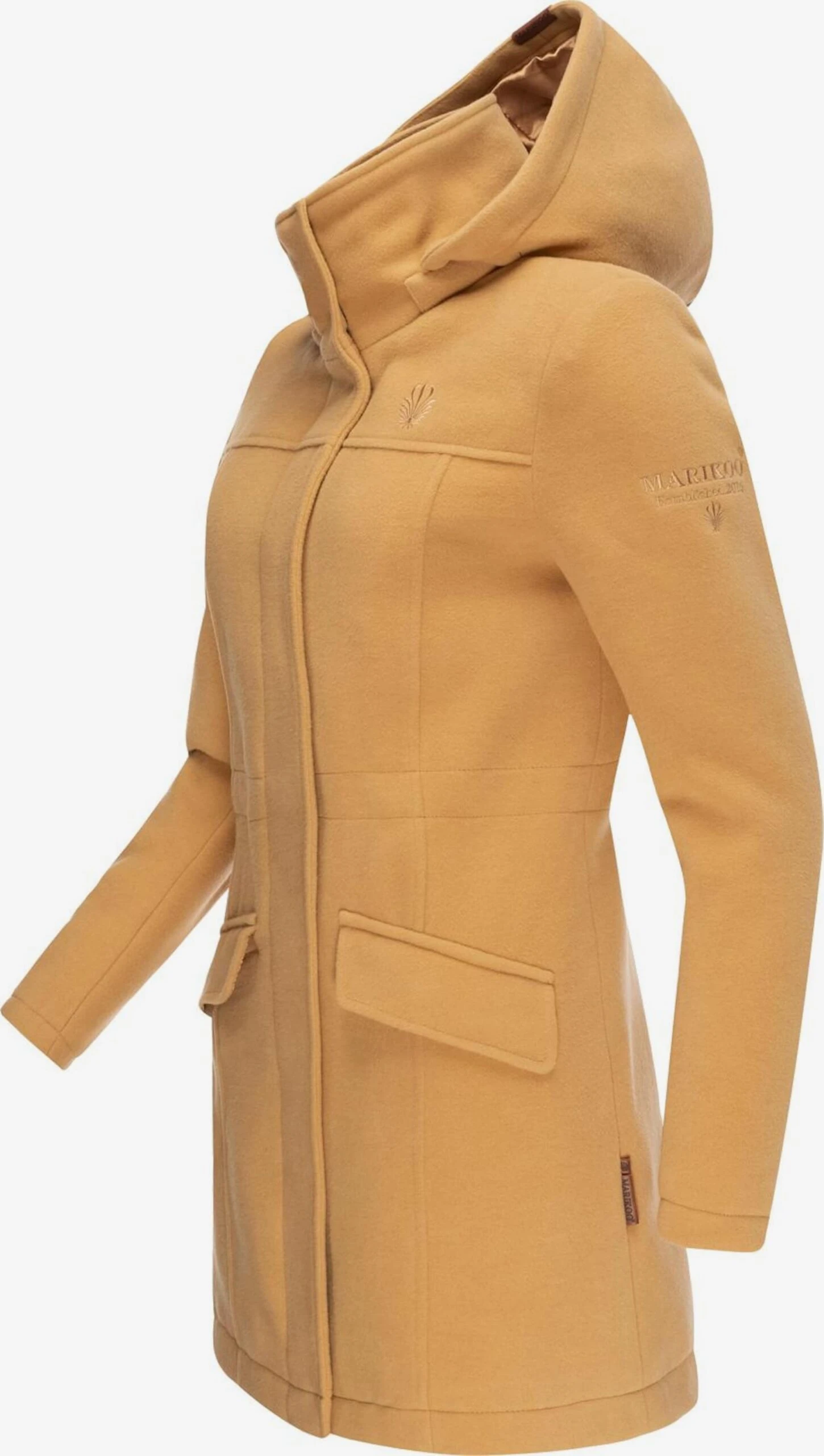 Marikoo Wintermantels Wintermantel Dames Bruin 3 Marikoo Wintermantels Wintermantel Dames Bruin - Afbeelding 2