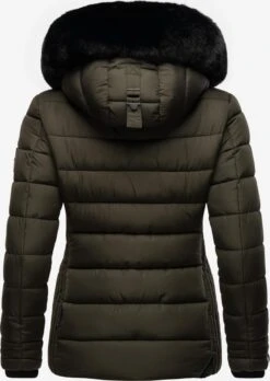 Marikoo Winterjassen Winterjas Qesraa Dames Antraciet -Marikoo Winkel 7823ac88e69090cc481510bc110537c6