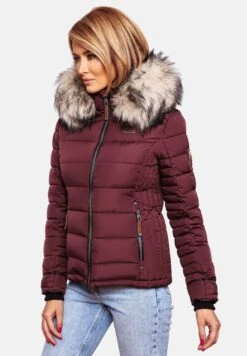 Marikoo Lerikaa - Winterjas - Dark Red Melange -Marikoo Winkel 79e63eafa4f34ebc93f797810a288105