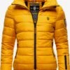 Marikoo Winterjassen Winterjas Poison Dames Geel -Marikoo Winkel 7d329a1727c7a499e4d83b061cb8b2f8