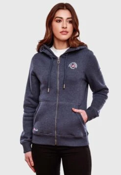 Marikoo Setsunaa - Sweater Met Rits - Dustybluemelange