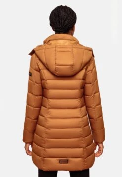 Marikoo Korte Mantels Wintermantel Abendsternchen Dames Lichtbruin -Marikoo Winkel 85bddeec8b9b33df7021d739f066efb2