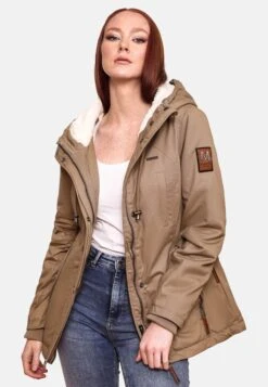 Marikoo Winterjassen Winterjas Bikoo Dames Lichtbruin -Marikoo Winkel 8840715e29dd95eecf34eb5745412a65
