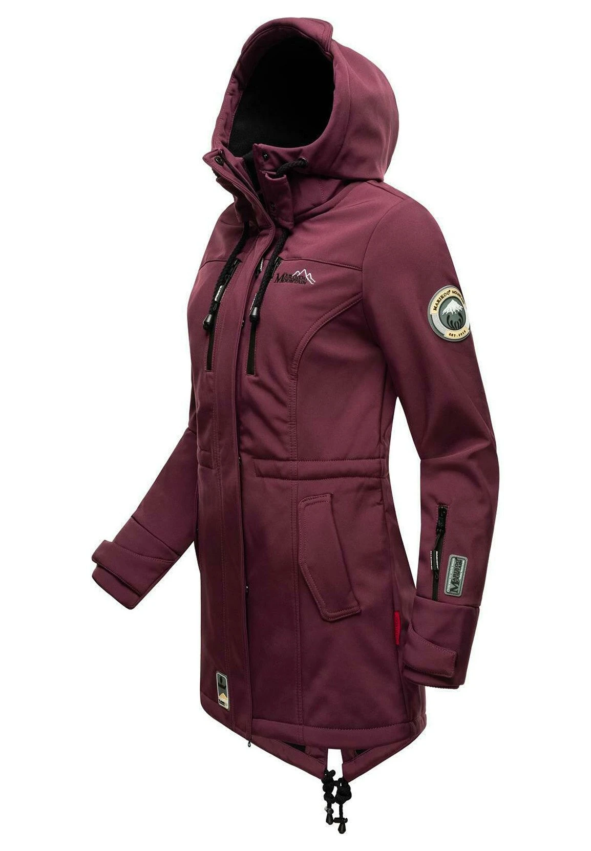 Marikoo Zimtzicke - Parka - Dark Red Melange 4 Marikoo Zimtzicke - Parka - Dark Red Melange - Afbeelding 2