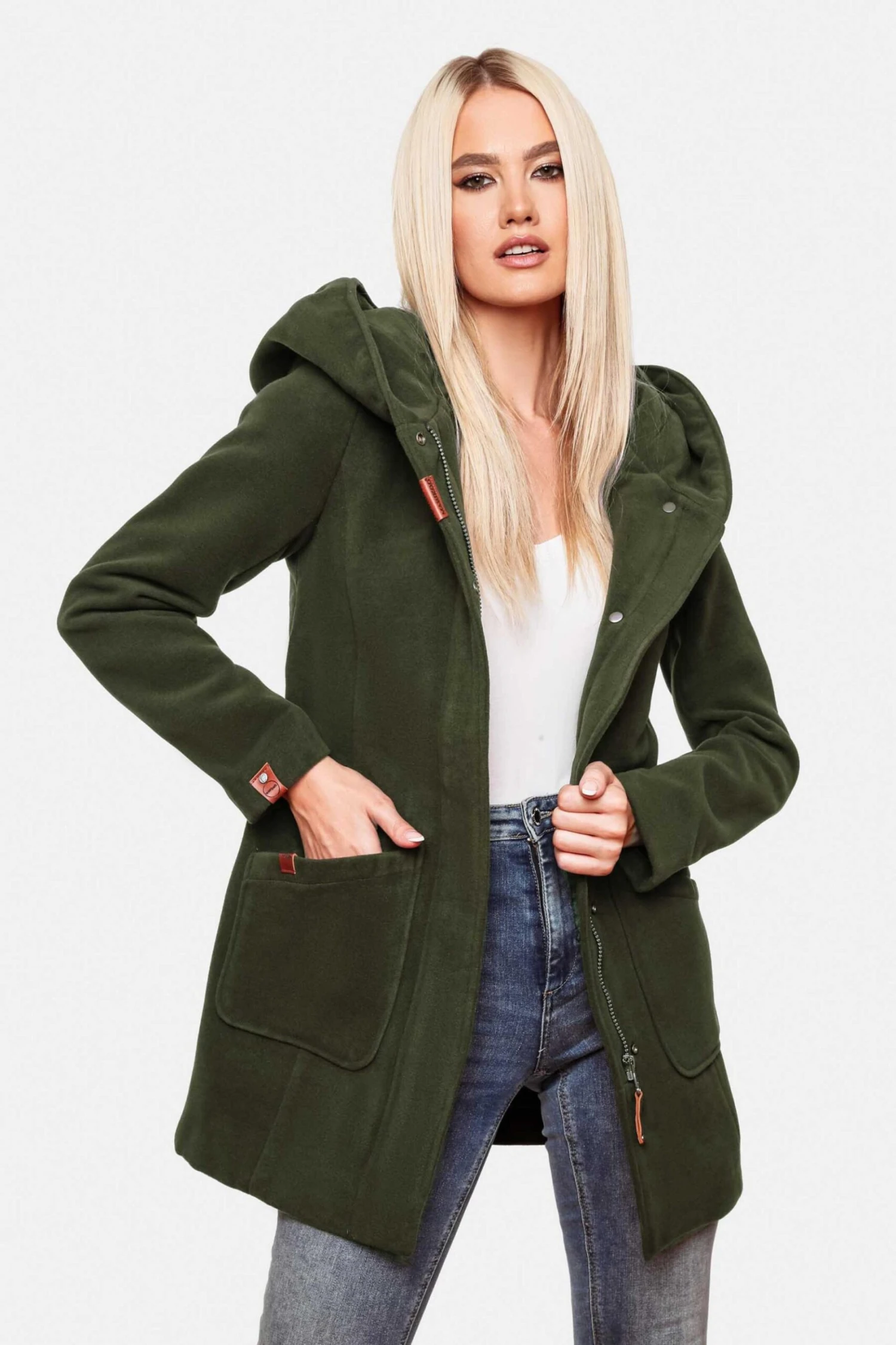 Marikoo Wintermantels Wintermantel Maikoo Dames Kaki 10 Marikoo Wintermantels Wintermantel Maikoo Dames Kaki - Afbeelding 8