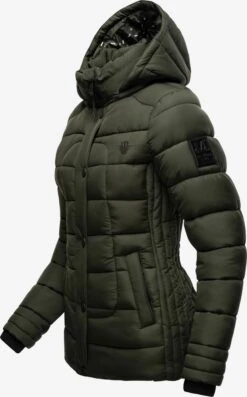 Marikoo Winterjassen Winterjas Qesraa Dames Kaki -Marikoo Winkel 8e35e83603630b57a5692c3c71907cf9