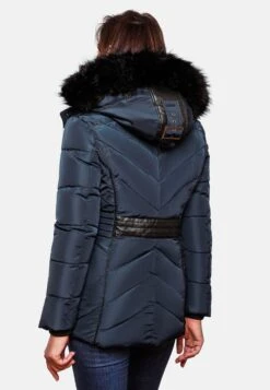 Marikoo Winterjassen Winterjas Vanilla Dames Kobaltblauw -Marikoo Winkel 8e417c6714478e81164db33a286b3940