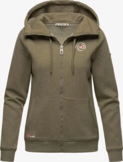 Marikoo Sweatvesten Sweatvest Setsunaa Dames Olijfgroen -Marikoo Winkel 8e815853ab3e5a130eb3470fce724aad