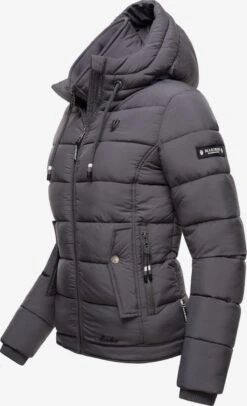 Marikoo Winterjassen Winterjas Taisaa Dames Donkergrijs -Marikoo Winkel 8f06e910fb53b3184efc7e20f1049799