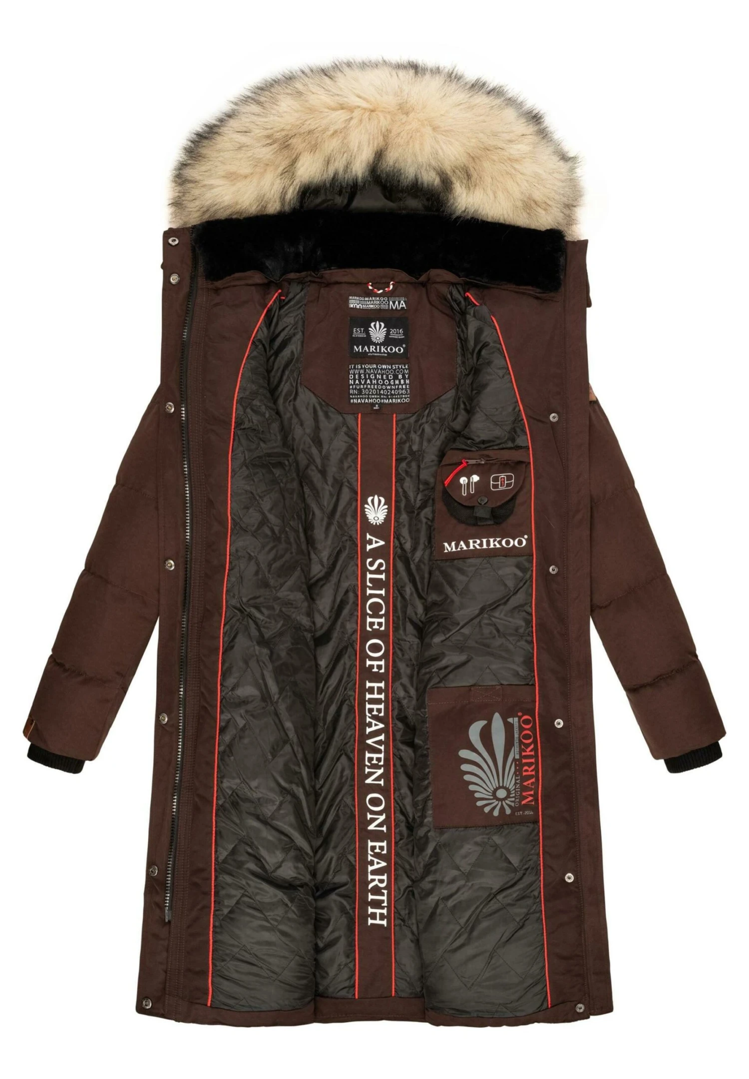 Marikoo Winterjas - Dark Choco 12 Marikoo Winterjas - Dark Choco - Afbeelding 10