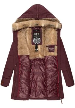 Marikoo Lieblings - Winterjas - Dark Red Melange -Marikoo Winkel 946da30be27d47e4a4f8c250666d3f96