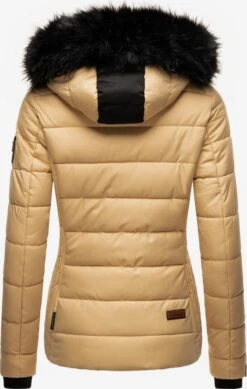 Marikoo Winterjassen Winterjas Unique Dames Beige -Marikoo Winkel 975f3f04a770f62ab0afaf5ad2cecafa