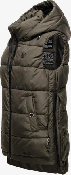 Marikoo Bodywarmers Bodywarmer Zarinaa Dames Antraciet -Marikoo Winkel 9b7776ef4f3dda33061e110345de196b