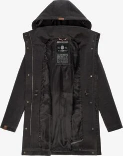 Marikoo Wintermantels Wintermantel Dames Zwart -Marikoo Winkel 9be413b6124229cfcaf90a27f67d6e94