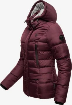 Marikoo Winterjassen Winterjas Loveleen Dames Bordeaux -Marikoo Winkel a1e8be3b262aec571c7b085168dd4520