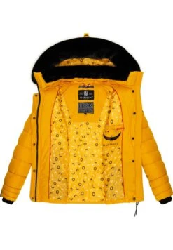 Marikoo Qesraa - Winterjas - Dark Yellow -Marikoo Winkel b0f28b9e96314906a266eaeee5fcb995