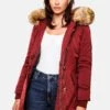Marikoo Karmaa - Winterjas - Blood Red -Marikoo Winkel b14adbc7c15e422bb7b6483257c80208