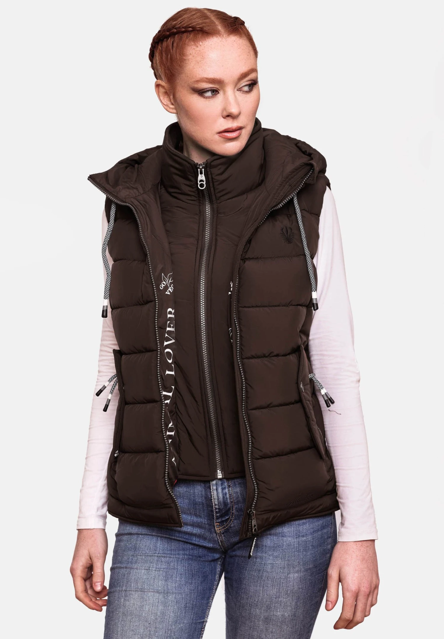 Marikoo Taisaa - Bodywarmer - Dark Choco 3 Marikoo Taisaa - Bodywarmer - Dark Choco