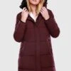 Marikoo Streliziaa - Winterjas - Dark Red Melange -Marikoo Winkel b80b597e617346289d178ee50db465ef