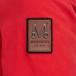 Marikoo Winterjassen Winterjas Bikoo Dames Rood -Marikoo Winkel b931de13ba86a7854423a9420a540c98