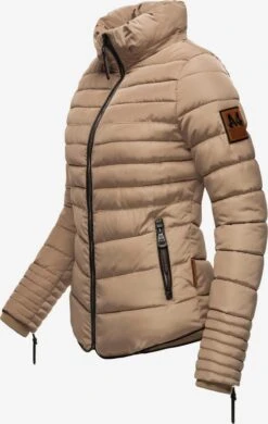 Marikoo Winterjassen Winterjas Amber Dames Beige -Marikoo Winkel b9be2ffa32e0b639a8bee12227c45860