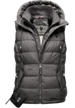 Marikoo Taisaa - Bodywarmer - Dark Grey -Marikoo Winkel bcada9f726284470845932b56eaf9f8c