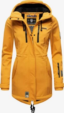 Marikoo Regenmantels Functionele Mantel Zimtzicke Dames Geel