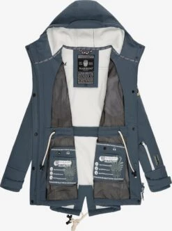 Marikoo Regenmantels Functionele Mantel Zimtzicke Dames Duifblauw -Marikoo Winkel c29b0f6a5f6af23e54fac9a3a00d27fd