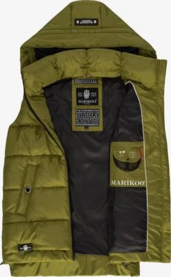 Marikoo Bodywarmers Bodywarmer Zarinaa Dames Olijfgroen -Marikoo Winkel c91e0ea0a4b2beeeb73eff167ae7e04d