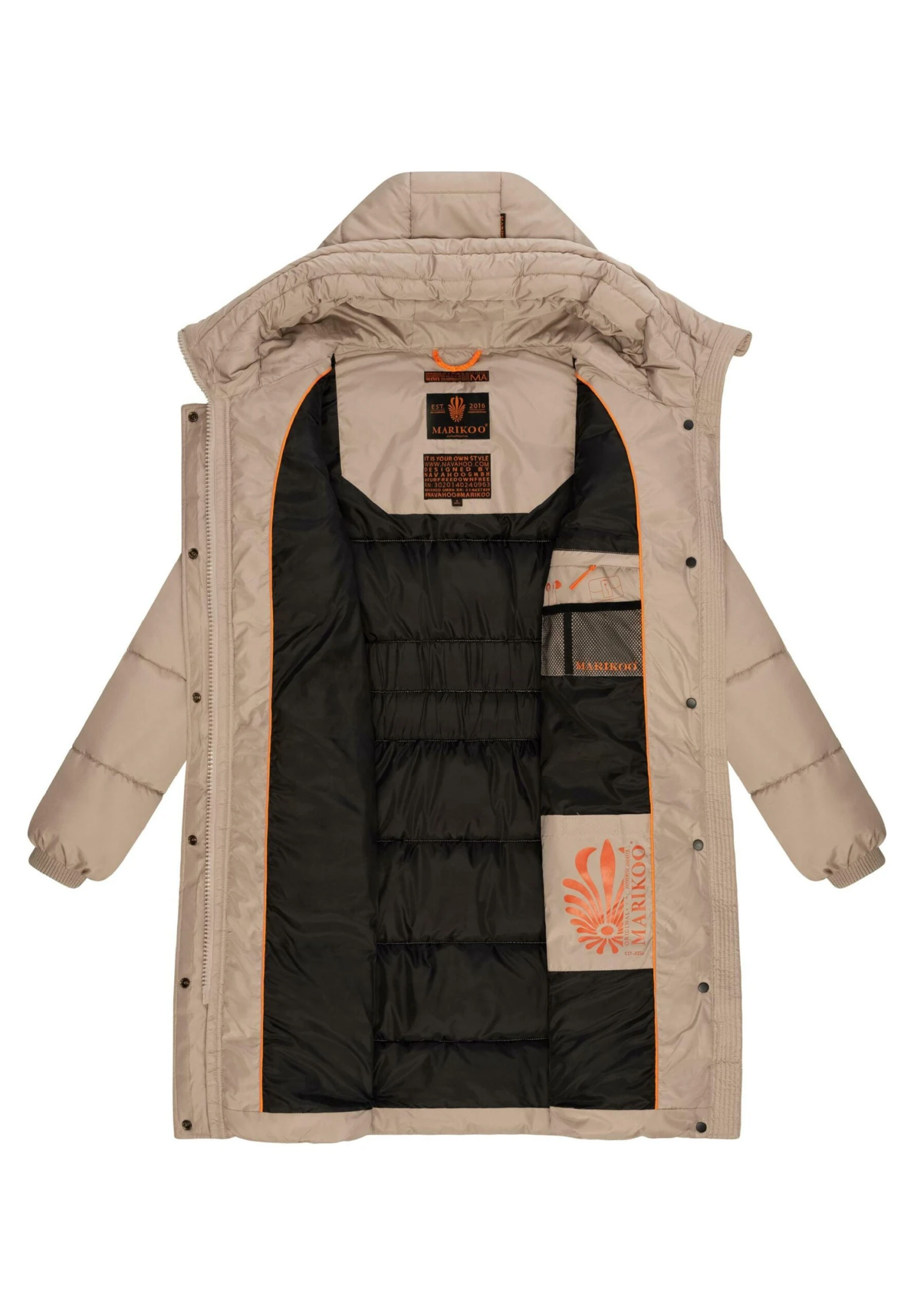 Marikoo Yuikoo - Winterjas - Taupe 10 Marikoo Yuikoo - Winterjas - Taupe - Afbeelding 8