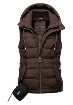 Marikoo Taisaa - Bodywarmer - Dark Choco 21 Marikoo Taisaa - Bodywarmer - Dark Choco -Marikoo Winkel cd7a33524f044560809e0a410b2010b1