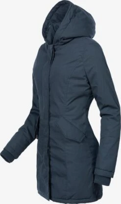 Marikoo Parkas Winterparka Karmaa Dames Donkerblauw -Marikoo Winkel d0b0d1018e72703621f03af91c080733