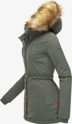 Marikoo Parkas Winterparka Akira Dames Olijfgroen -Marikoo Winkel d179707acc28a398182f25f134e21556