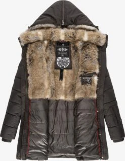 Marikoo Korte Mantels Wintermantel Dames Basaltgrijs -Marikoo Winkel d1dec553e2a002037a1badc0d93f1726