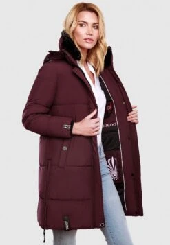 Marikoo Streliziaa - Winterjas - Dark Red Melange -Marikoo Winkel d2ad0c3cadf348c2bb4e9c371704c717