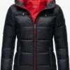 Marikoo Winterjassen Winterjas Leandraa Dames Nachtblauw -Marikoo Winkel d30cc8499e845933678ebaca98234e16