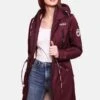 Marikoo Racquelle - Parka - Dark Red Melange -Marikoo Winkel d31b375c96f24fb7b45d65b6e5cb0a75