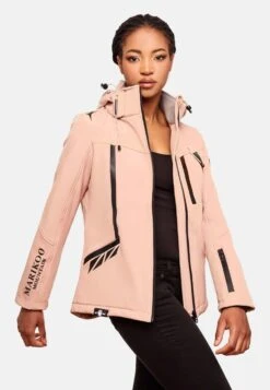 Marikoo Winterjassen Winterjas Dames Roze -Marikoo Winkel d330c7bc0a97b8096985132626088bde