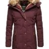 Marikoo Lieblings - Winterjas - Dark Red Melange -Marikoo Winkel d3b70d3f2926419da44ec4c383055e54