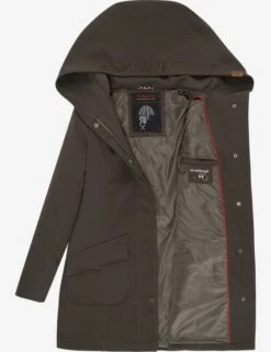 Marikoo Regenmantels Functionele Mantel Mayleen Dames Bruin -Marikoo Winkel d4b902e800c34705af71cb20f6a61998