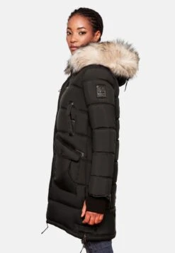 Marikoo Wintermantels Wintermantel Chaskaa Dames Zwart -Marikoo Winkel d6702d96cef4469e67ee74e36c669bee