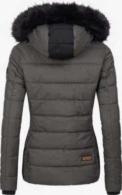 Marikoo Winterjassen Winterjas Unique Dames Antraciet -Marikoo Winkel d7c97187e96b3bdf0e2ea7be3bd75071