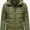 Marikoo Winterjassen Winterjas Taisaa Dames Olijfgroen -Marikoo Winkel d7eae6f91228c1841aa23a5153bd080a