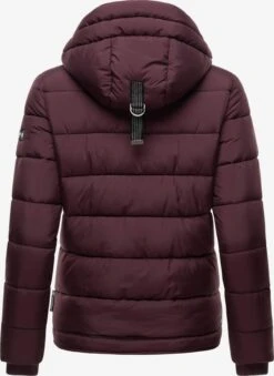 Marikoo Winterjassen Winterjas Taisaa Dames Wijnrood -Marikoo Winkel d7fcd02d50045de571b1b26f98fe7e56