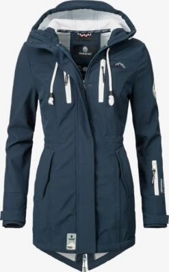 Marikoo Regenmantels Functionele Mantel Zimtzicke Dames Marine