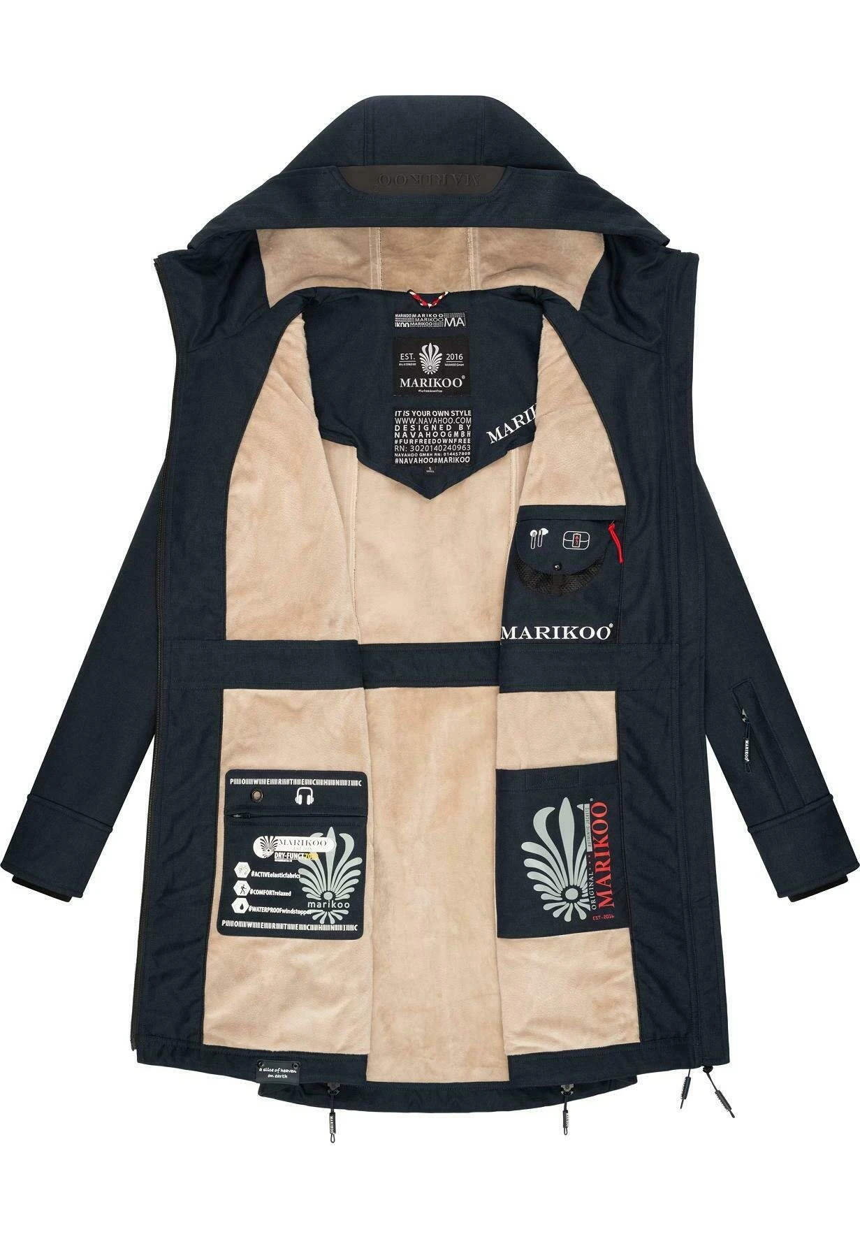 Marikoo Racquelle - Parka - Dark Blue 6 Marikoo Racquelle - Parka - Dark Blue - Afbeelding 4