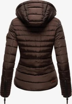 Marikoo Winterjassen Winterjas Amber Dames Donkerbruin -Marikoo Winkel dddca2876857c3628ee97d7d97701350