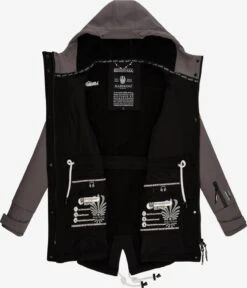 Marikoo Regenmantels Functionele Mantel Zimtzicke Dames Taupe -Marikoo Winkel ddeb123f829b2949de5fc230bfed0ee4